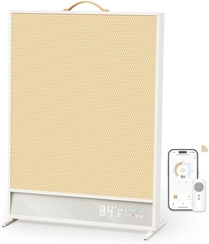 SUNKOS Space Heater with Thermostat and Far-Infrared Heat