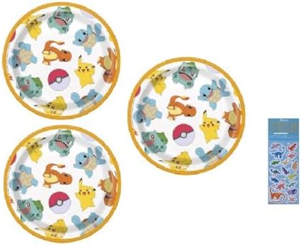 Unique Pokemon Birthday Plates Sticker Sheet
