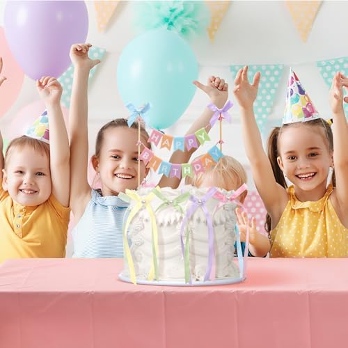 Honeydak 11 Pcs Bow Ribbon Cake Topper Set