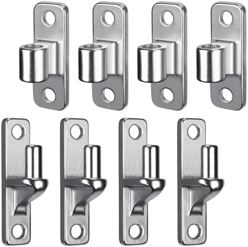 Insaga 304 Stainless Steel Gate Hinges 4-Pack Heavy Duty
