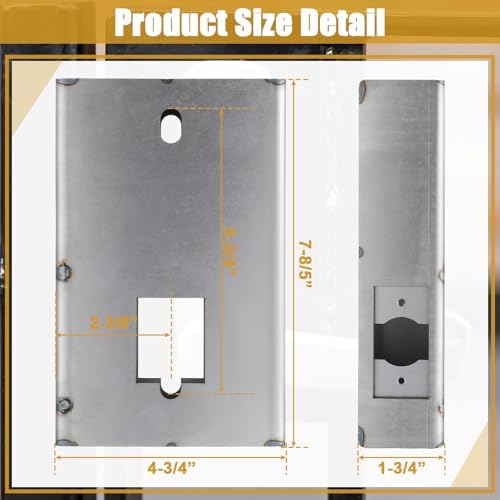 Blulu Gate Lock Box for Double Keypad Steel Gate Box 60mm Backset