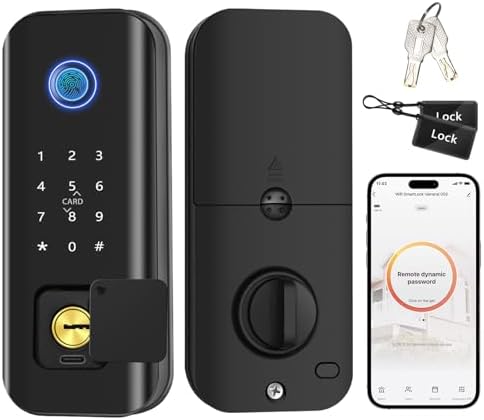 Gapiks Smart Door Lock with Fingerprint and App Control