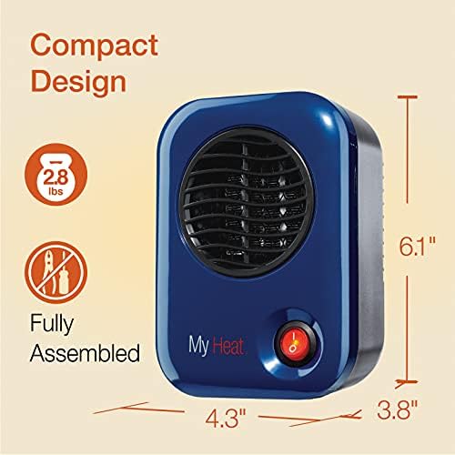 Lasko 102 Space Heater Blue Compact