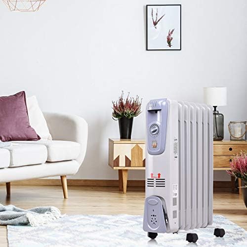 GOFLAME Oil Filled Radiator Heater 1500W with 3 Heat Settings
