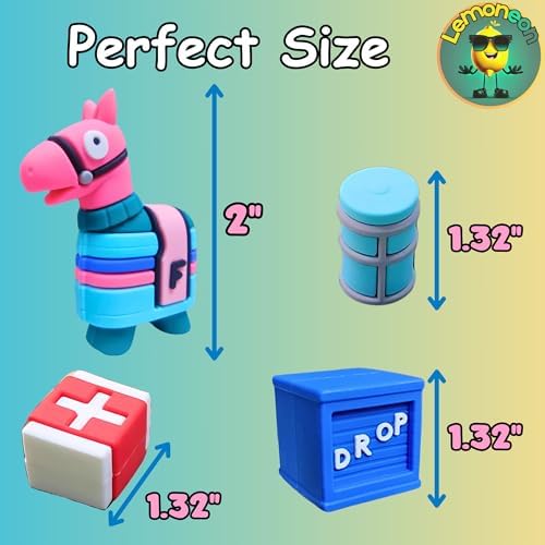 Lemoneon Video Game Cake Toppers Battle Royale Llama 11PcsSet