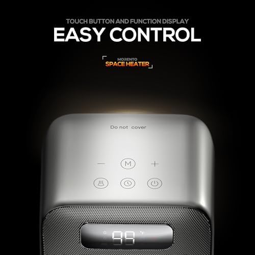 CELLWORLD MORENTO Electric Desk Heater with Fan and Thermostat 1