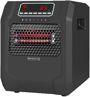 VOLTORB Portable Electric Space Heater with Remote and 3 Heat Settings
