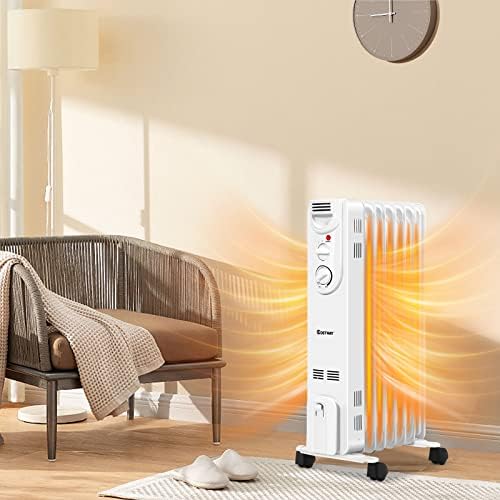 COSTWAY Oil Filled Radiator Heater with 3 Heat Settings 1