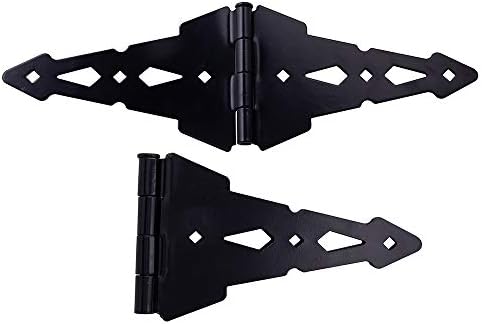 HOME MASTER HARDWARE Wood Gate Hardware Set - Heavy Duty Black Finish