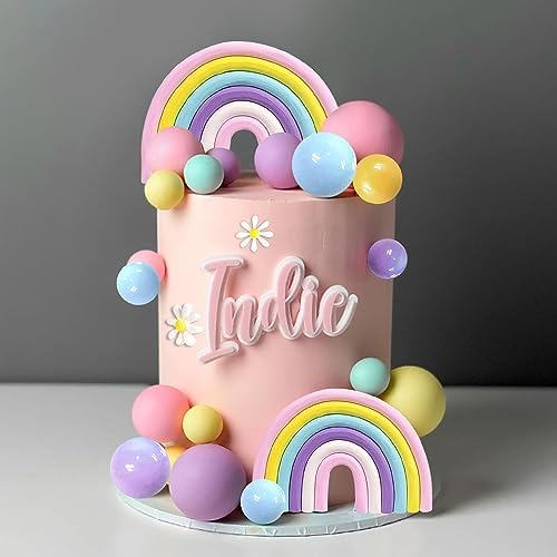 35 Piece Groovy Cake Toppers Boho Decorations Set