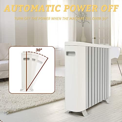 E-Macht 1000W Electric Space Heater with Safety and Energy Saving Features