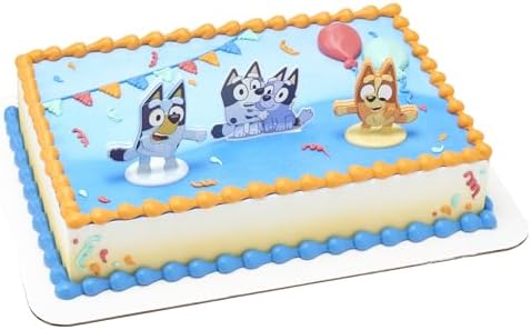 Bluey Dance Mode Cake Toppers 3 Piece Set