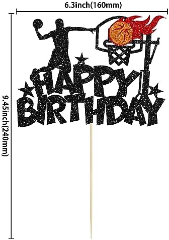 Ephlyn Basketball Birthday Cake Topper 1Pc