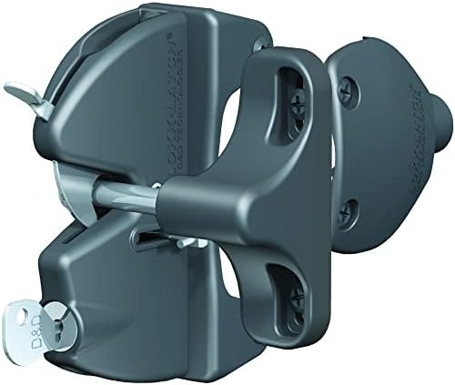 National Hardware N346-201 V6201 Gate Latch in Black 4-916 1