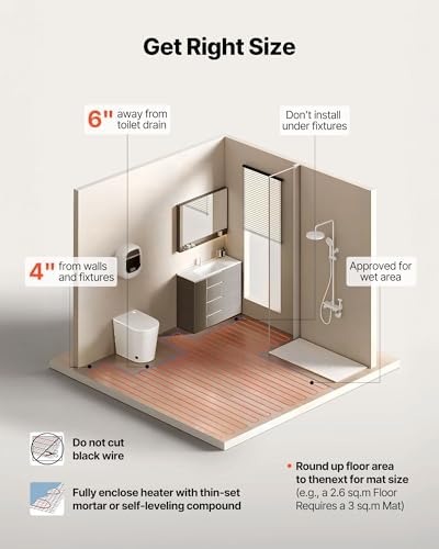 VEVOR 80 sqft Electric Floor Heating System