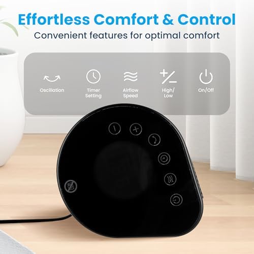 Senville 1500W Electric Space Heater with Remote Control