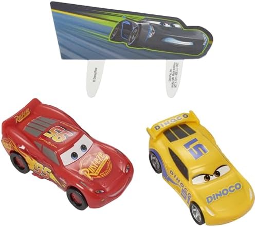 DecoSet Disney and Pixar Cars 3 Cake Topper 3-Piece Set