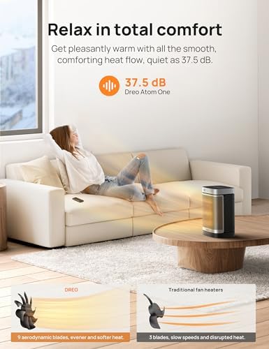 Dreo Smart Space Heater with Motion Sensor and Digital Thermostat