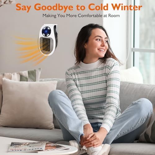Ecowarm 2PCS Electric Space Heater with Timer and LED Display