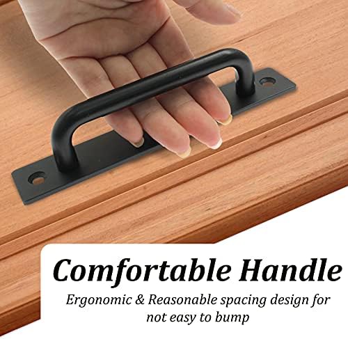 2 Pack Black Sliding Barn Door Handle
