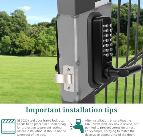 Casmer GB2020 Steel Gate Lock Box 60mm Backset