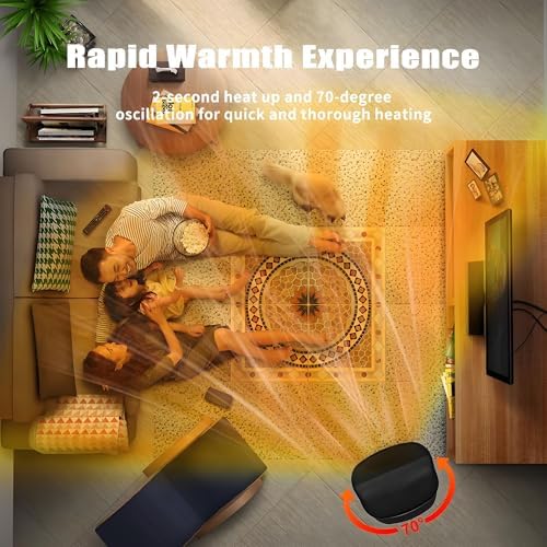 BNTET Portable Space Heater with Remote and Thermostat