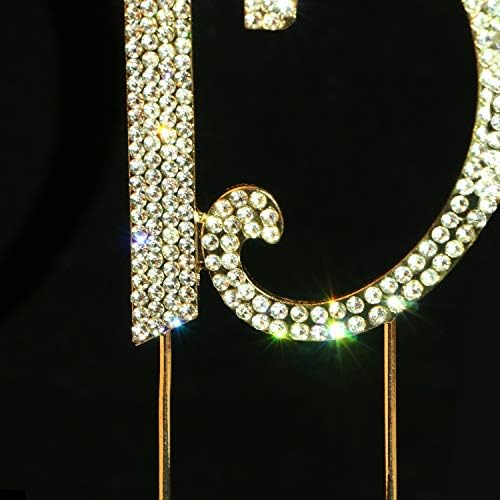 Scotamalone 15 Cake Topper Rhinestone Diamond Bling
