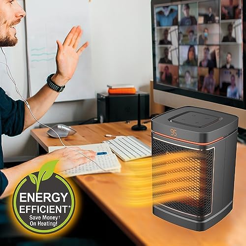 Ontel Copper Core Ceramic Space Heater 1500W Adjustable Thermostat