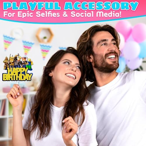 V TOWER Video Game Cake Topper Decorations
