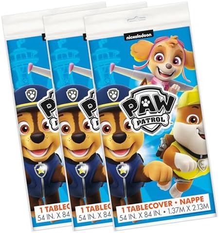 Unique Paw Patrol Tablecloth Sticker Set