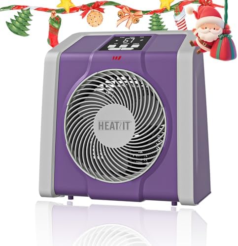 HEATIT Electric Space Heater with Thermostat and 12H Timer
