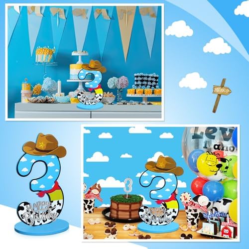 Vercraft Toy Birthday Wooden Number Sign 3rd Birthday Decor