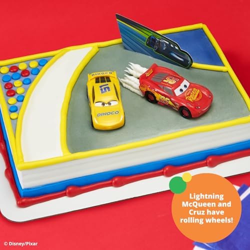 DecoSet Disney and Pixar Cars 3 Cake Topper 3-Piece Set