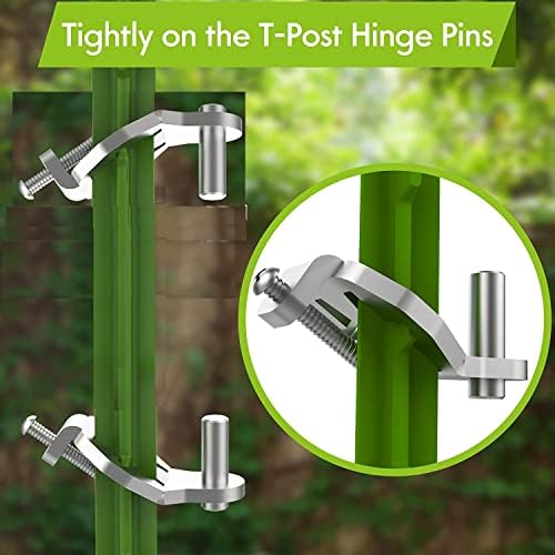 Foozet T-Post Gate Hinge Pins - Heavy Duty Steel Easy to Install