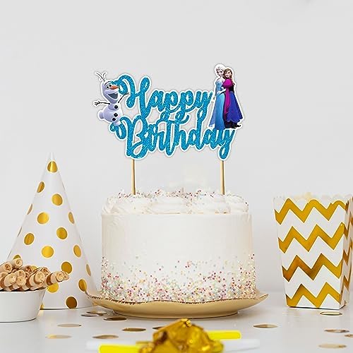 Frozen Happy Birthday Cake Topper - Icy Fun for Kids