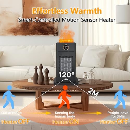 Beautyfan Space Heater with Humidifier and 3D Flame Effect