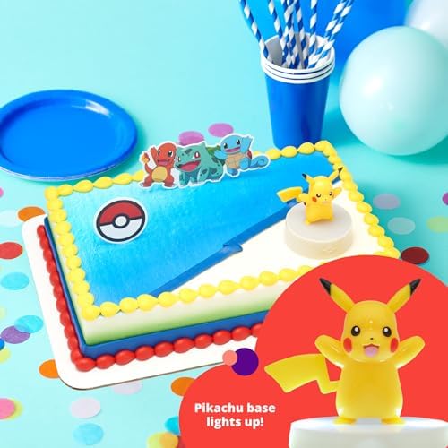 DecoSet Pokmon Light Up Pikachu Cake Topper 3-Piece Set
