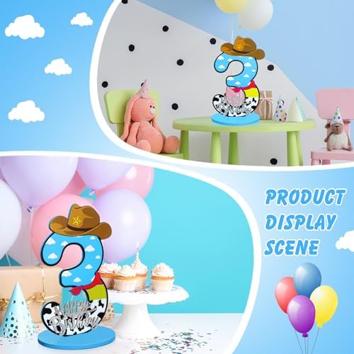 Vercraft Toy Birthday Wooden Number Sign 3rd Birthday Decor
