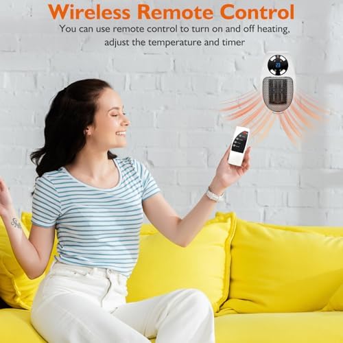 Ecowarm 2PCS Electric Space Heater with Timer and LED Display