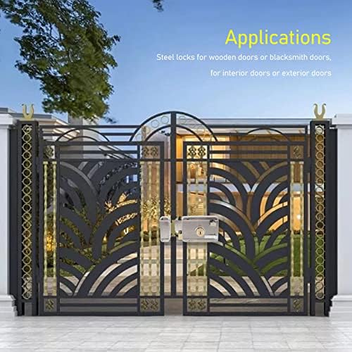 Stainless Steel Exterior Gate Lock with Anti Theft Handle