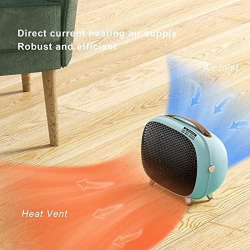 Vteilas 800W Electric Space Heater with 3 Modes and Safety Features