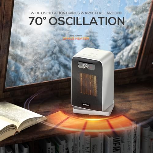CELLWORLD MORENTO Electric Desk Heater with Fan and Thermostat 1