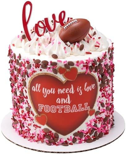 DECOPAC 3D Football Cupcake Toppers - 24 Pack