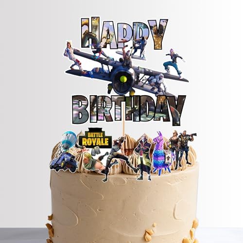 Video Game Birthday Cake Toppers 15cm Non-Edible