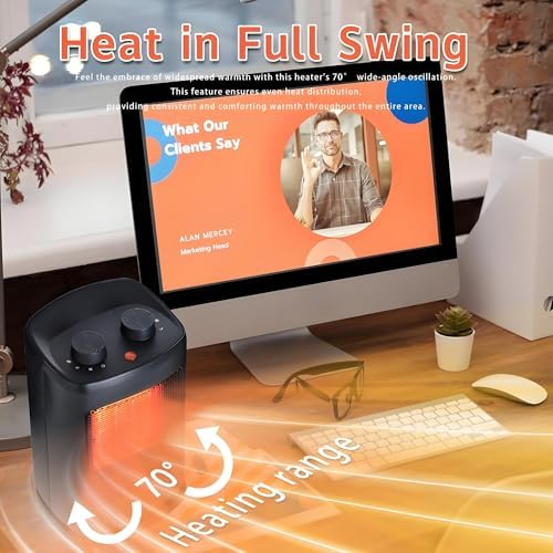 BNTET Space Heater Indoor 1500W PTC Ceramic Portable