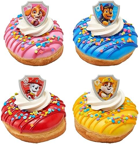 DecoPac Paw Patrol Reporting For Duty Cupcake Rings - 24 Pack