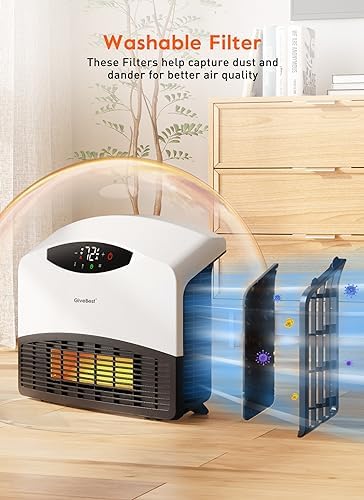 GiveBest Smart Wall Heater for Bathroom with ALCI Plug