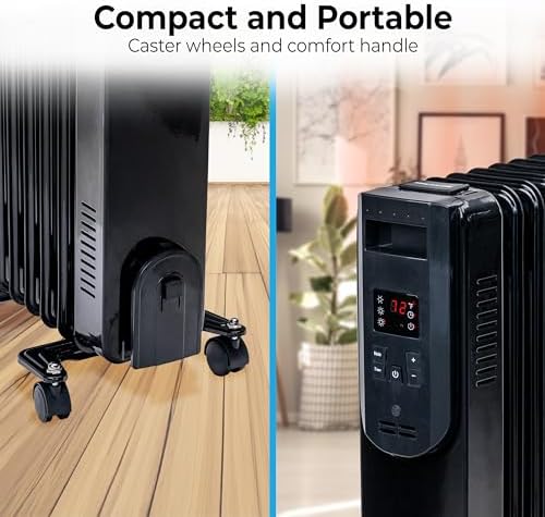 Comfort Zone 1500W Radiator Heater with Remote Control 1