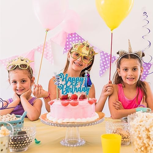 Frozen Happy Birthday Cake Topper - Icy Fun for Kids
