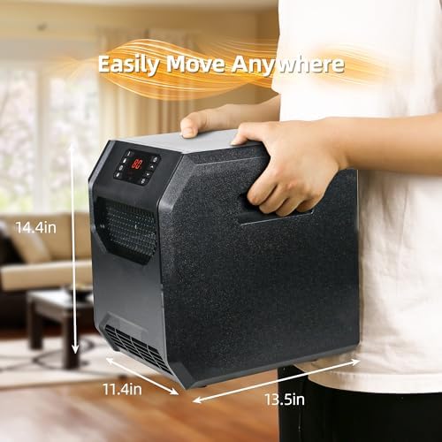 RealSmart 1500W Infrared Space Heater with UVC Purification and 3 Modes